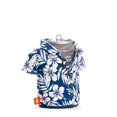 Puffin the Aloha Beverage Sleeve (Blue Floral)