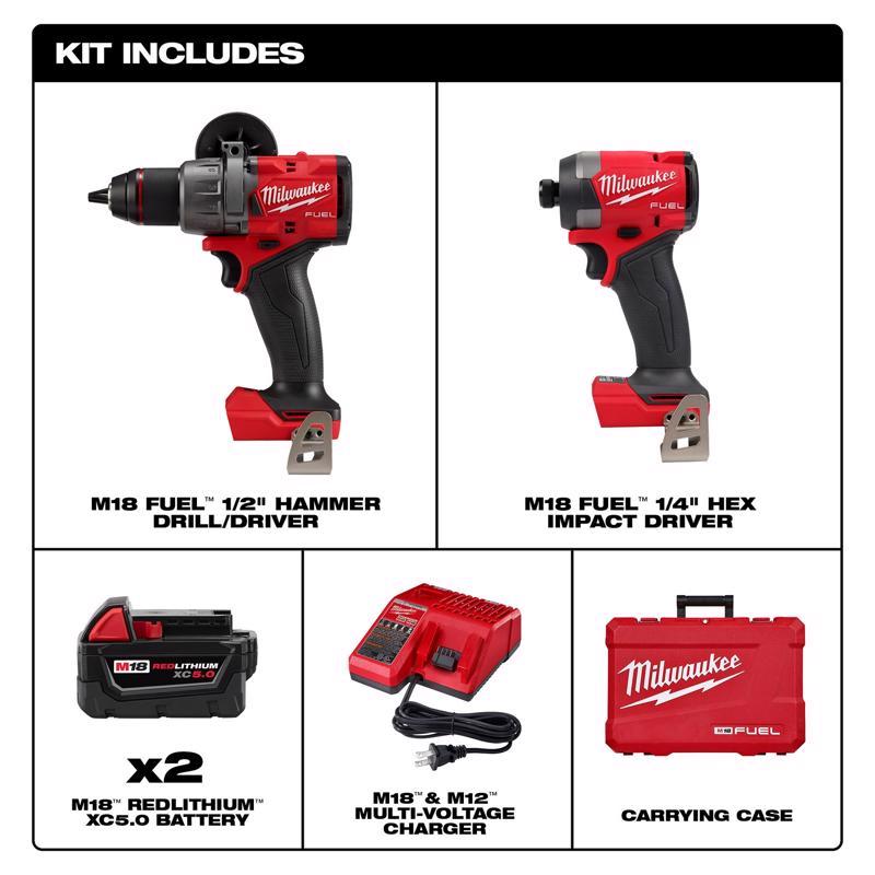 Load image into Gallery viewer, Milwaukee M18 FUEL Cordless Brushless 2 Tool Combo Kit
