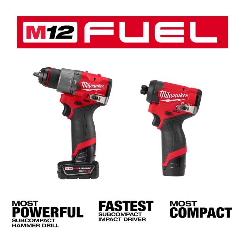 Load image into Gallery viewer, Milwaukee M12 FUEL Cordless Brushless 2 Tool Combo Kit
