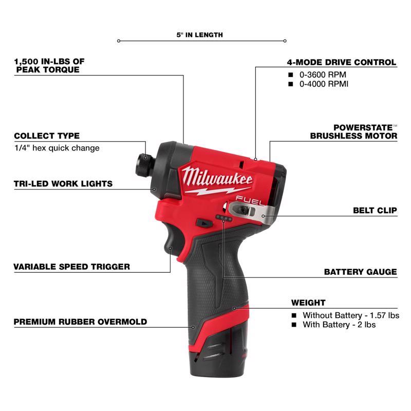 Load image into Gallery viewer, Milwaukee M12 FUEL Cordless Brushless 2 Tool Combo Kit
