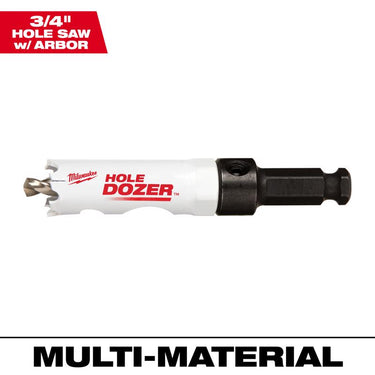 Milwaukee Hole Dozer 7/8 in. Bi-Metal 2.7 in. L X 3/8 in. D Hole Saw with Arbor and Pilot Bit