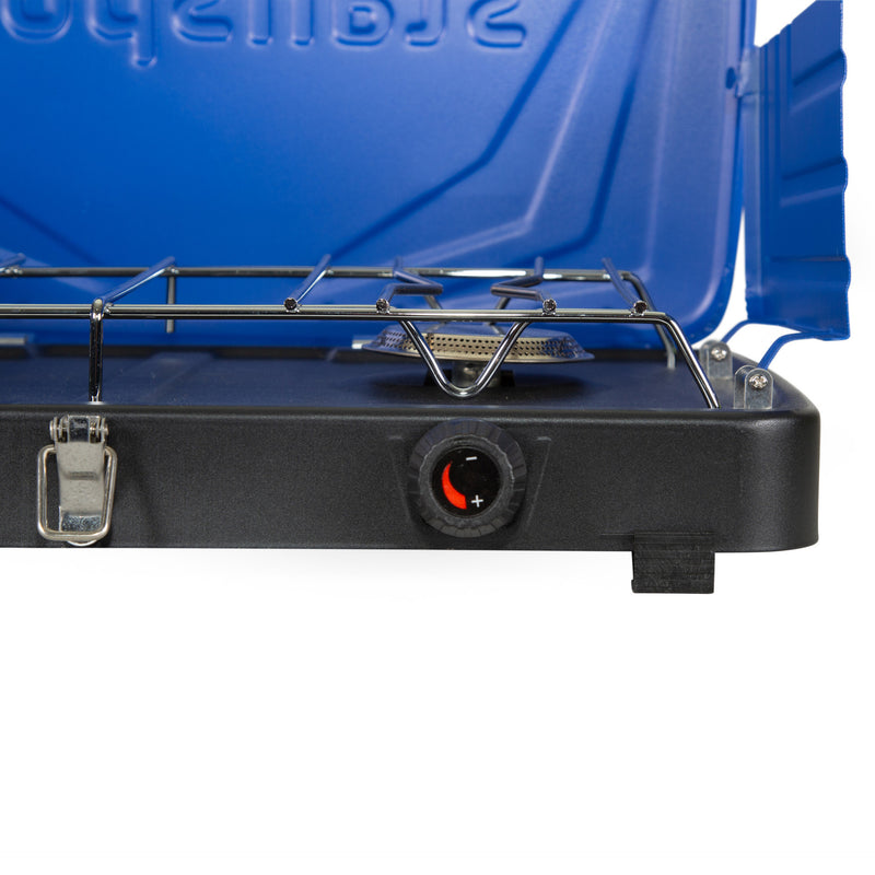 Load image into Gallery viewer, Stansport 2-Burner Regulated Propane Stove
