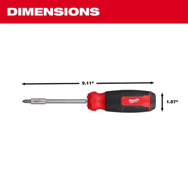 Milwaukee Hex Shank 14-in-1 Multi-Bit Screwdriver 9.11 in. 1 pc