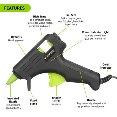 Surebonder Essentials 10 W High Temperature Mini Glue Gun 120 V