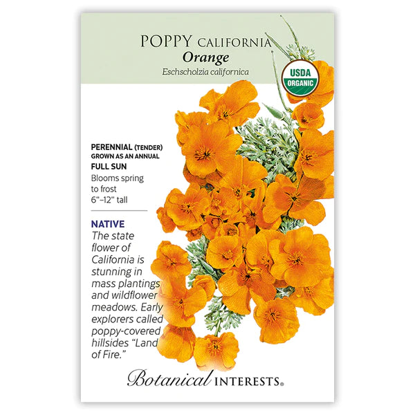Load image into Gallery viewer, Orange California Poppy Seeds
