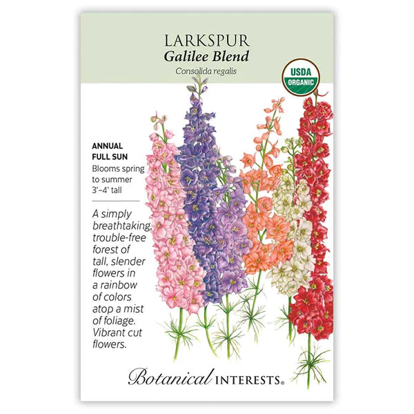 Load image into Gallery viewer, Galilee Blend Larkspur Seeds
