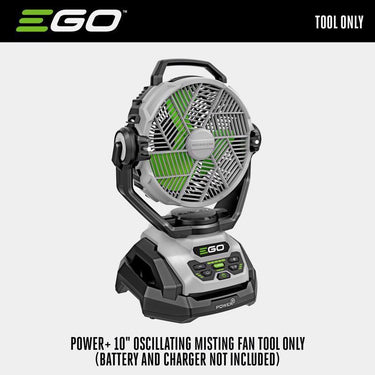 EGO Power+ 10 in. H 5 speed Oscillating Misting Fan Remote Control
