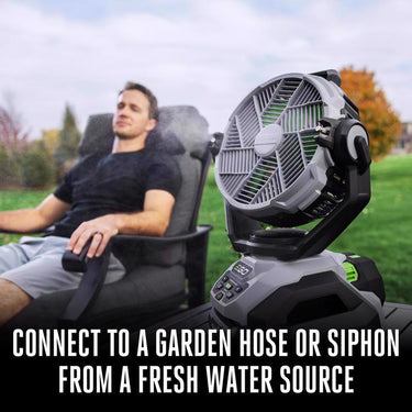 EGO Power+ 10 in. H 5 speed Oscillating Misting Fan Remote Control