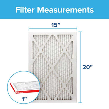 Filtrete 15 in. W X 20 in. H X 1 in. D 11 MERV Pleated Microparticle Air Filter 1 pk