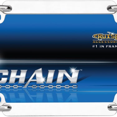 Chrome Chain Decorative License Plate Cover