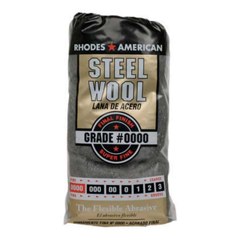 Rhodes American 0000 Grade Super Fine Steel Wool Pad 12 pk