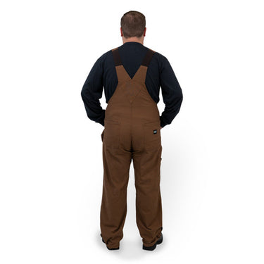 Key Brand Unlined Duck Bib Overalls for Men (Brown) Size 50x32