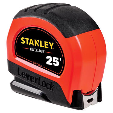 Stanley LeverLock 25 ft. L X 1 in. W Compact Tape Measure 1 pk
