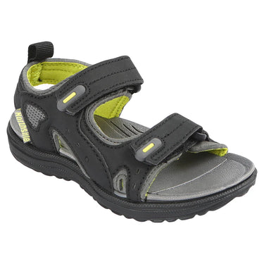 Northside Kid's Riverside II Open Toe Sport Sandal (Black/Volt) Size 6