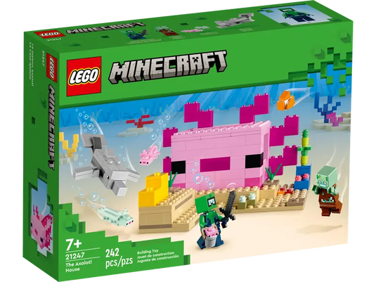 Lego Minecraft The Axolotl House 242pc