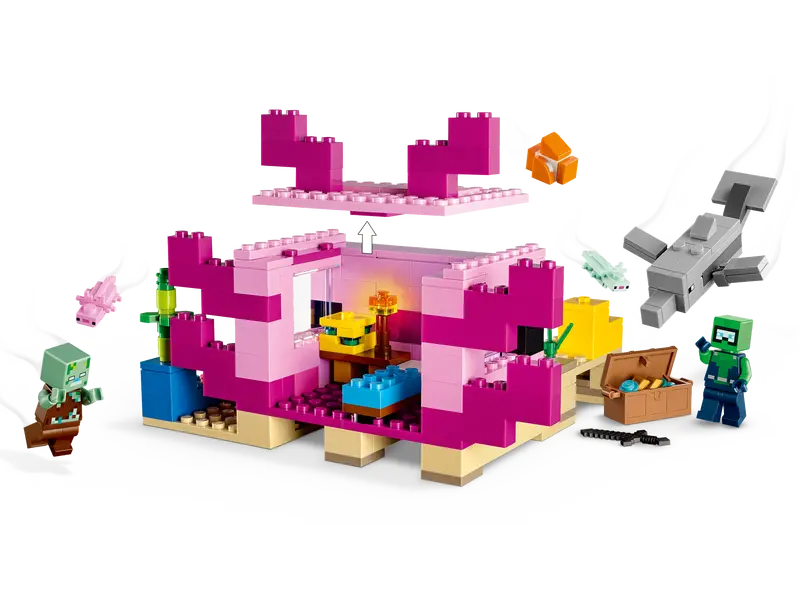 Load image into Gallery viewer, Lego Minecraft The Axolotl House 242pc
