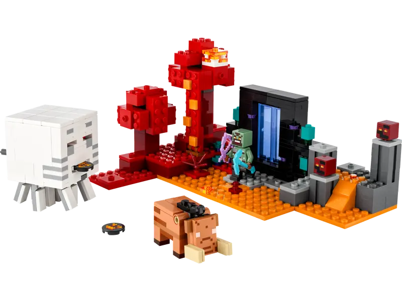 Load image into Gallery viewer, Lego Minecraft The Nether Portal Ambush 352pc
