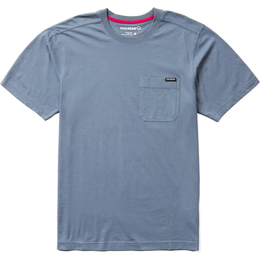 Wolverine Men's Classic Short Sleeve Pocket Tee (Stormy Blue) Size L