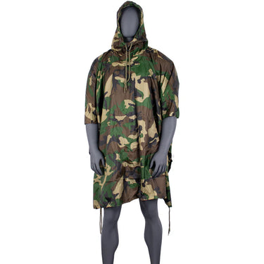 Fox Ripstop Poncho Woodland Camo