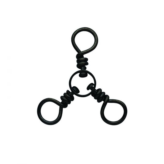 Eagle Claw 3-Way Swivels #2 Black