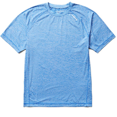Wolverine Men's Built Sun-Stop Short Sleeve Tee (Camp Blue Heather) Size XL