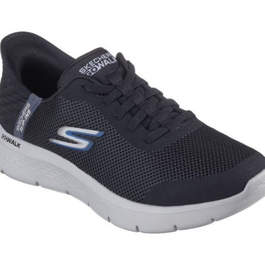 Skechers Slip-ins: GO WALK Flex - Hands Up (Black/Grey) Size 14