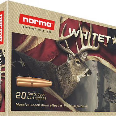 Norma Whitetail 243 Winchester Ammo 100 Grain Jacketed Soft Point Box of 20