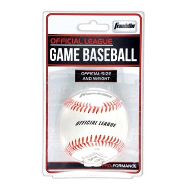 Franklin Sports Official League White Leather Baseball