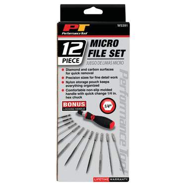 Performance Tool 12 pc. Micro File Set
