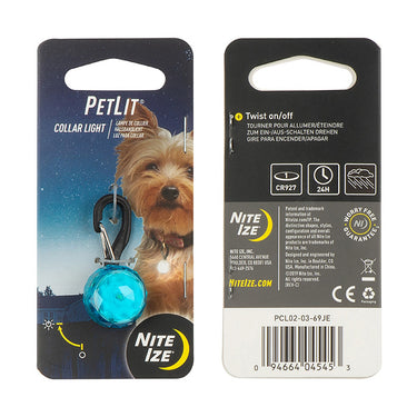 Nite Ize PETLIT LED Collar Light (Turquoise)