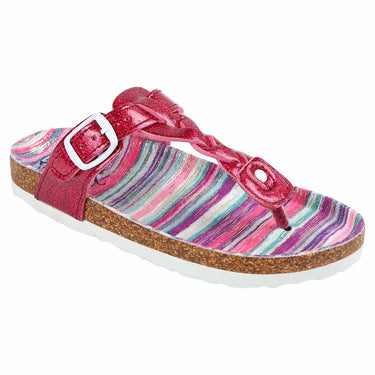 Northside Kid's Dina Cork Sandal (Fuchsia/Multi) Size 2