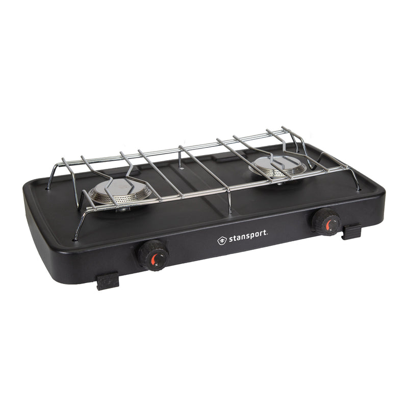 Load image into Gallery viewer, Stansport 2-Burner Regulated Propane Camp Stove
