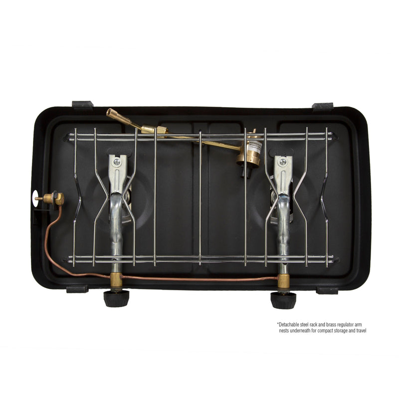 Load image into Gallery viewer, Stansport 2-Burner Regulated Propane Camp Stove
