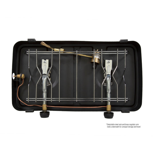 Stansport 2-Burner Regulated Propane Camp Stove