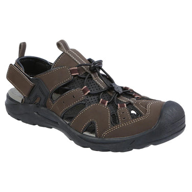 Northside Men's Burke 3.0 Closed Toe Sport Sandal (Dark Brown) Size