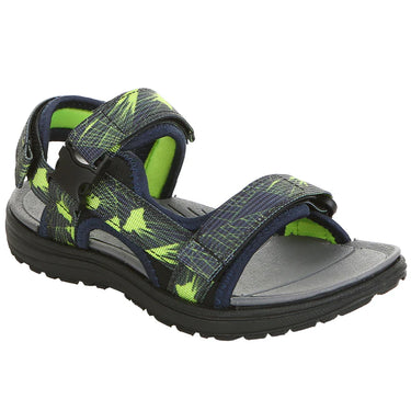 Northside Kid's Lakeside Open Toe Sport Sandal (Black/Volt) Size 6