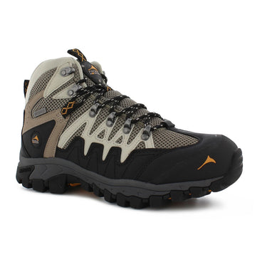 Pacific Mountain Emmons Mid Men's Waterproof Hiking Boots (Beige/Green) Size 11 1/2