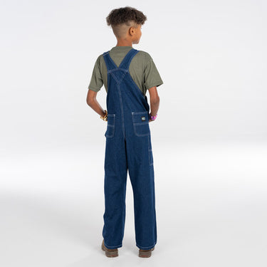 Key Youth Bib Overalls (Indigo Denim Enzyme Wash) Size 14