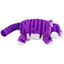 Side view of the purple striped Minecraft tiger plush