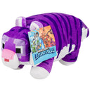 Purple striped Minecraft Legends tiger pillow buddy plush with hang tag
