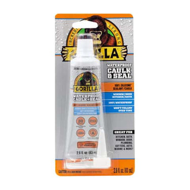 Gorilla Clear Silicone All Purpose Sealant 2.8 oz