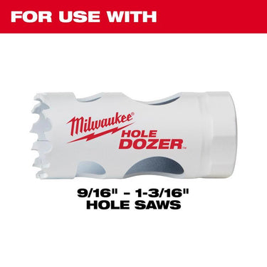 Milwaukee Hardened Steel 3/8 in. D Hole Saw Arbor