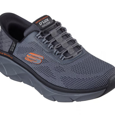 Skechers Men's Slip-ins RF: D'Lux Walker 2.0 - Rezinate (Charcoal/Orange) Sizes 8M-14M