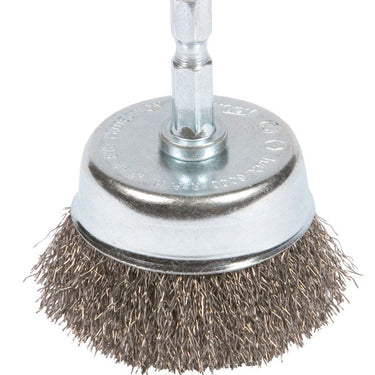 Forney 2 in. D X 1/4 in. Coarse Steel Crimped Wire Cup Brush 6000 rpm 1 pc
