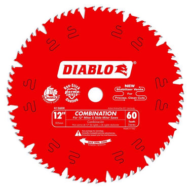 Diablo 12 in. D X 1 in. TiCo Hi-Density Carbide Circular Saw Blade 60 teeth 1 pk