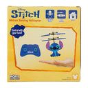 Back of the Disney Stitch motion sensing helicopter box showing hand control