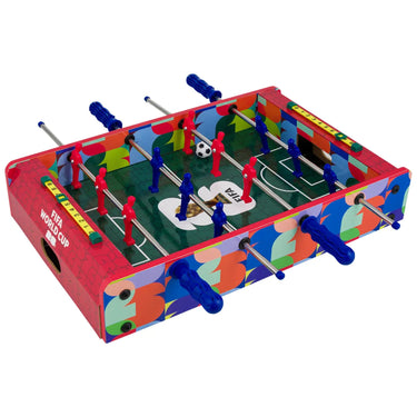 FIFA tabletop foosball game shown at an angle