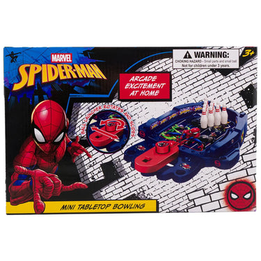 Box for the Spider-Man mini tabletop bowling game