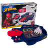 Marvel Spider-Man mini tabletop bowling game shown with its box