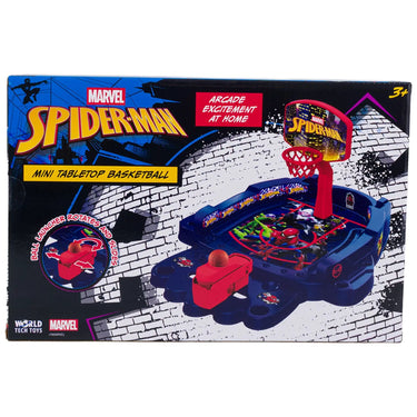 Box for the Spider-Man mini tabletop basketball game